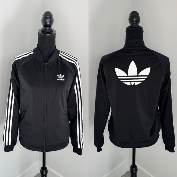 adidas Jackets & Blazers - Adidas Black Women’s Track Zip Up Jacket (S)